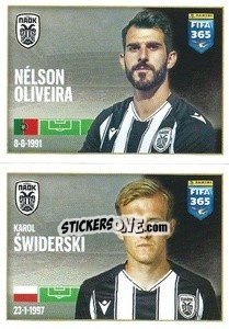 Sticker Nélson Oliveira / Karol Swiderski - FIFA 365 2022 - Panini