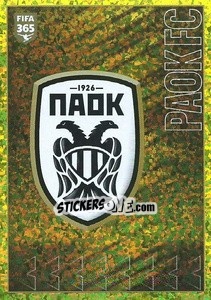 Cromo PAOK FC Logo - FIFA 365 2022 - Panini