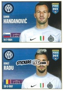 Sticker Samir Handanovic / Ionuț Radu - FIFA 365 2022 n. 244 - Panini
