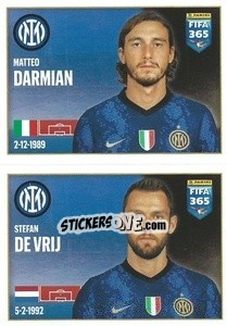 Cromo Matteo Darmian / Stefan de Vrij - FIFA 365 2022 - Panini