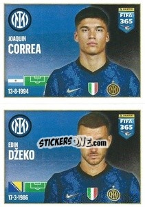 Sticker Joaquin Correa / Edin Džeko - FIFA 365 2022 n. 252 - Panini