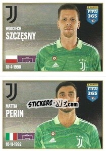 Cromo Wojciech Szczesny / Mattia Perin - FIFA 365 2022 - Panini