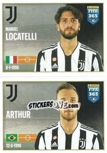 Sticker Manuel Locatelli / Arthur - FIFA 365 2022 - Panini