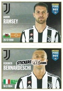 Sticker Aaron Ramsey / Federico Bernardeschi - FIFA 365 2022 n. 266 - Panini