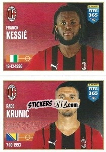 Sticker Franck Kessié / Rade Krunic - FIFA 365 2022 - Panini