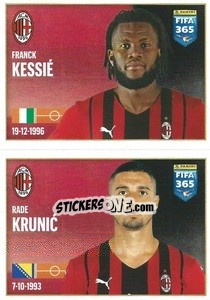 Cromo Franck Kessié / Rade Krunic - FIFA 365 2022 - Panini