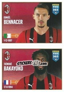 Sticker Ismael Bennacer / Tiémoué Bakayoko - FIFA 365 2022 - Panini