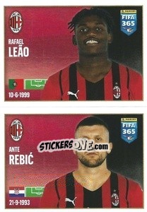 Sticker Rafael Leão / Ante Rebic - FIFA 365 2022 n. 282 - Panini