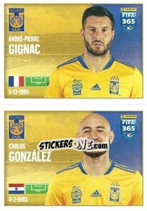 Cromo André-Pierre Gignac / Carlos González - FIFA 365 2022 - Panini
