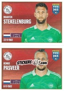 Sticker Maarten Stekelenburg / Remko Pasveer - FIFA 365 2022 n. 304 - Panini