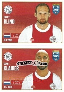 Cromo Daley Blind / Sean Klaiber - FIFA 365 2022 - Panini