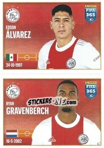 Cromo Edson Álvarez / Ryan Gravenberch - FIFA 365 2022 - Panini