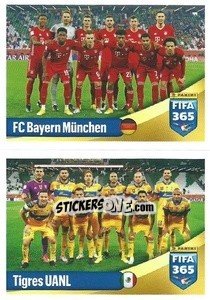 Sticker Fc Bayern München / Tigres Uanl - FIFA 365 2022 n. 337 - Panini