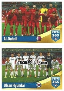 Sticker Al-Duhail / Ulsan Hyundai - FIFA 365 2022 - Panini