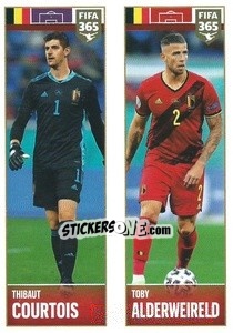 Sticker Thibaut Courtois / Toby Alderweireld - FIFA 365 2022 n. 349 - Panini