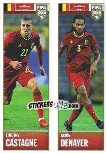 Sticker Timothy Castagne / Jason Denayer - FIFA 365 2022 n. 351 - Panini
