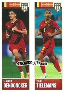 Sticker Leander Dendoncker / Youri Tielemans - FIFA 365 2022 n. 353 - Panini