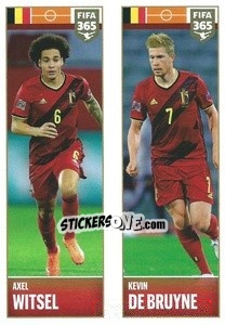 Sticker Axel Witsel / Kevin De Bruyne - FIFA 365 2022 n. 354 - Panini