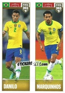 Sticker Danilo / Marquinhos - FIFA 365 2022 - Panini