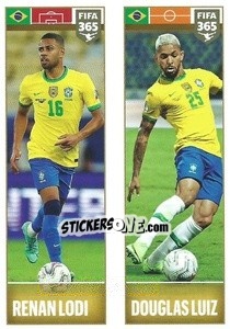 Cromo Renan Lodi / Douglas Luiz - FIFA 365 2022 - Panini