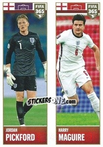 Sticker Jordan Pickford / Harry Maguire - FIFA 365 2022 n. 365 - Panini