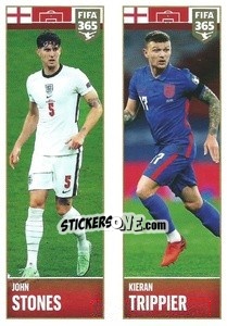 Sticker John Stones / Kieran Trippier - FIFA 365 2022 n. 367 - Panini