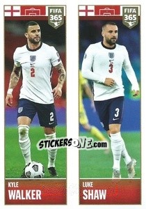 Sticker Kyle Walker / Luke Shaw - FIFA 365 2022 n. 368 - Panini
