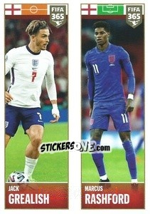 Sticker Jack Grealish / Marcus Rashford - FIFA 365 2022 n. 371 - Panini