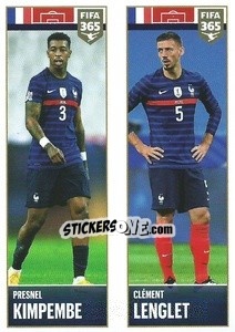 Sticker Presnel Kimpembe / Clément Lenglet - FIFA 365 2022 n. 375 - Panini