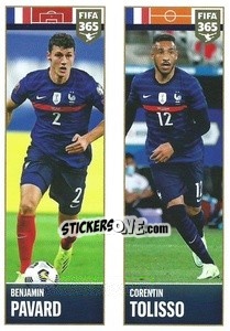 Figurina Benjamin Pavard / Corentin Tolisso - FIFA 365 2022 - Panini