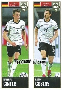 Cromo Matthias Ginter / Robin Gosens - FIFA 365 2022 - Panini