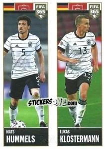 Sticker Mats Hummels / Lukas Klostermann - FIFA 365 2022 n. 383 - Panini