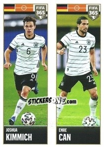 Sticker Joshua Kimmich / Emre Can - FIFA 365 2022 n. 385 - Panini