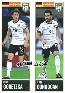 Sticker Leon Goretzka / Ilkay Gündogan - FIFA 365 2022 n. 386 - Panini