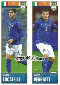 Sticker Manuel Locatelli / Marco Verratti - FIFA 365 2022 - Panini