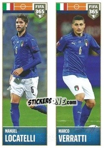 Cromo Manuel Locatelli / Marco Verratti - FIFA 365 2022 - Panini