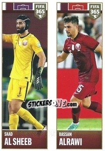 Cromo Saad Al Sheeb / Bassam Alrawi - FIFA 365 2022 - Panini