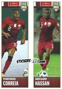 Sticker Pedro Miguel Correia / Abdelkarim Hassan - FIFA 365 2022 n. 399 - Panini