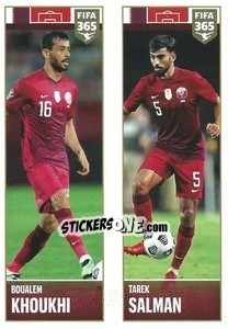 Sticker Boualem Khoukhi / Tarek Salman - FIFA 365 2022 n. 400 - Panini