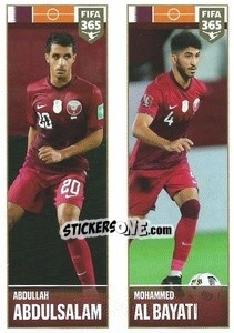 Sticker Abdullah Abdulsalam / Mohammed Al Bayati - FIFA 365 2022 n. 401 - Panini