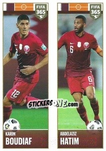 Sticker Karim Boudiaf / Abdelaziz Hatim - FIFA 365 2022 - Panini