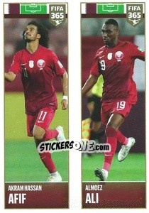 Sticker Akram Hassan Afif / Almoez Ali - FIFA 365 2022 n. 403 - Panini