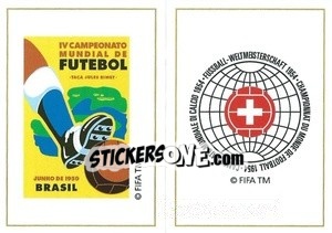 Sticker Brazil 1950 / Switzerland 1954