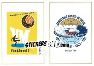 Sticker Sweden 1958 / Chile 1962 - FIFA 365 2022 n. 408 - Panini