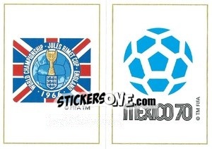Sticker England 1966 / Mexico 1970