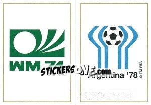 Sticker Germany 1974 / Argentina 1978