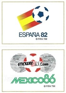 Cromo Spain 1982 / Mexico 1986
