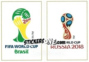 Sticker Brazil 2014 / Russia 2018