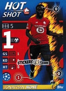 Sticker Jonathan Ikoné - Hot Shot - UEFA Champions League 2021-2022 n. 501 - Topps