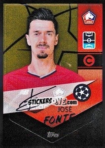Sticker José Fonte - Captain - UEFA Champions League 2021-2022 - Topps